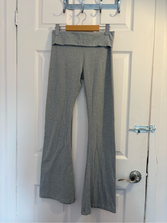 PINK Victoria's Secret Pants - PINK/ Victoria secret Gray Fold-Over Waist Flare Yoga Pants